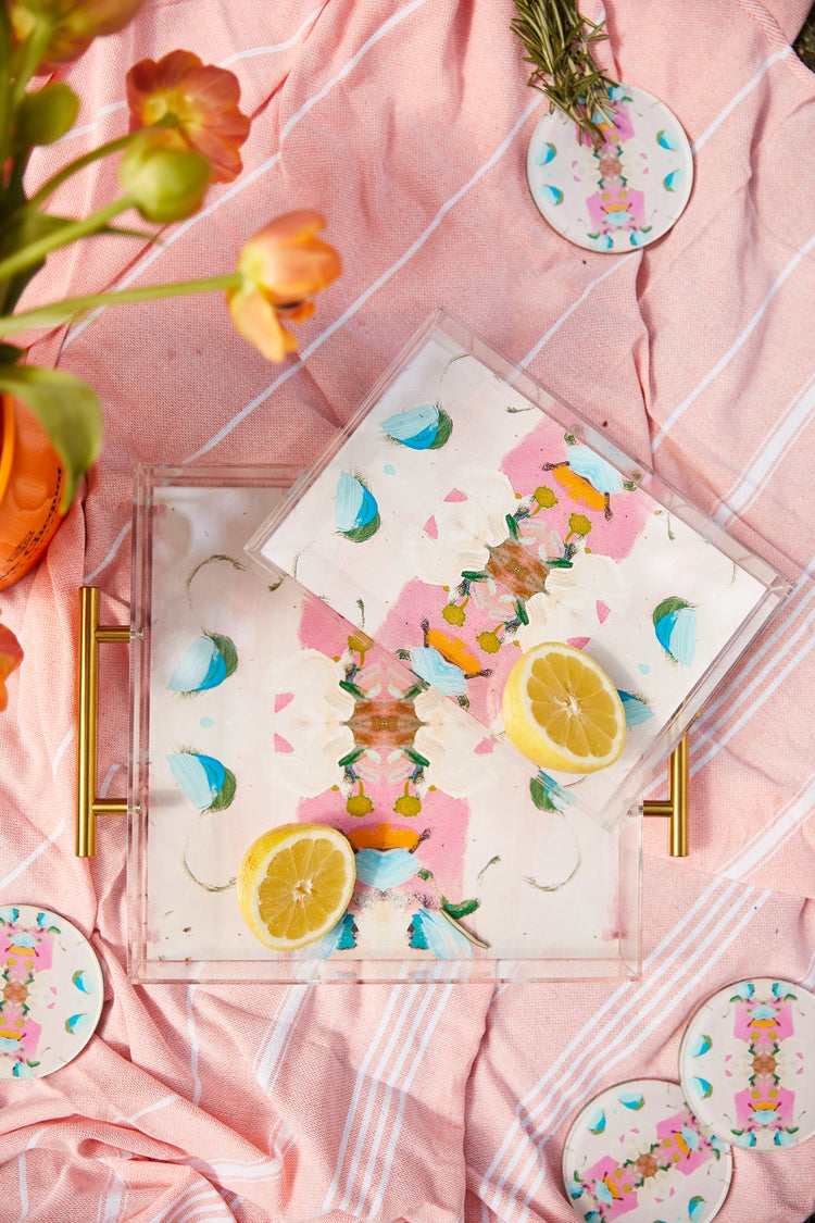 Monet's Garden Pink | Laura Park x Tart by Taylor Large Tray