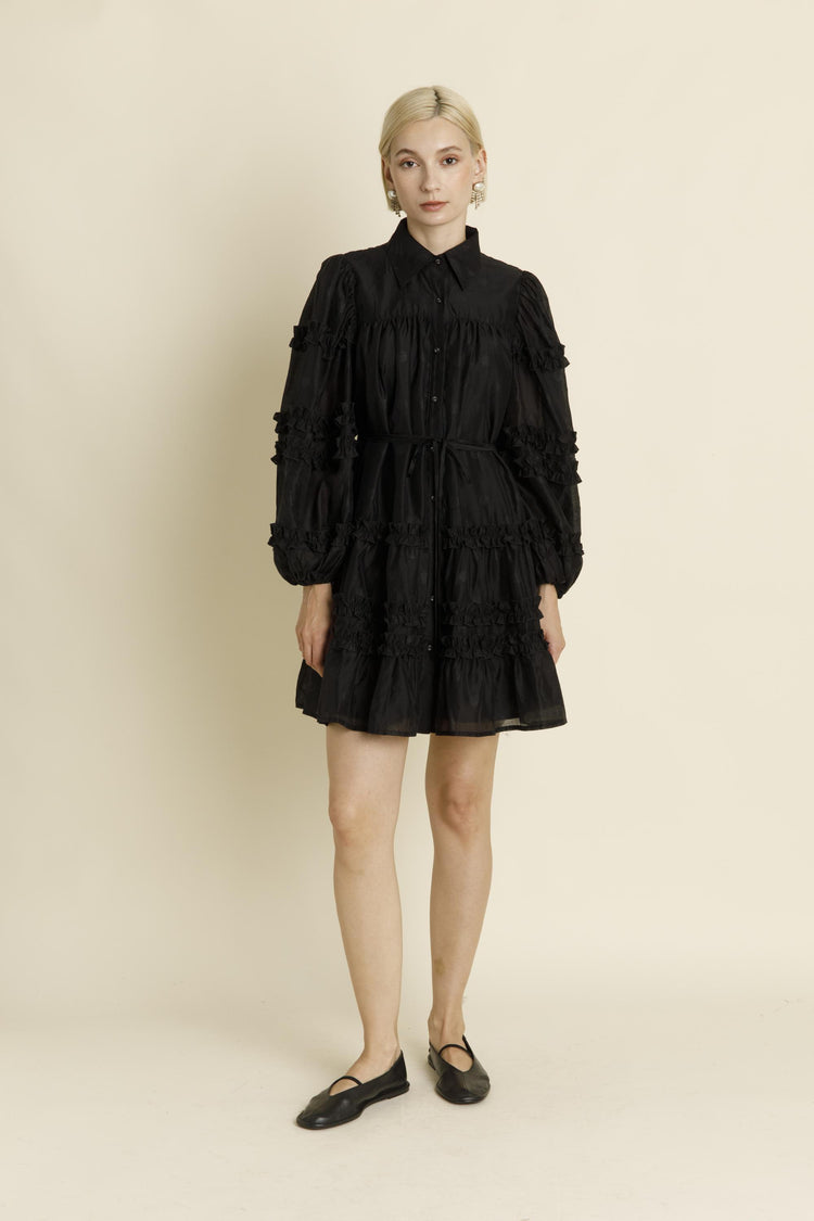 Molly Black Long Sleeve Dress
