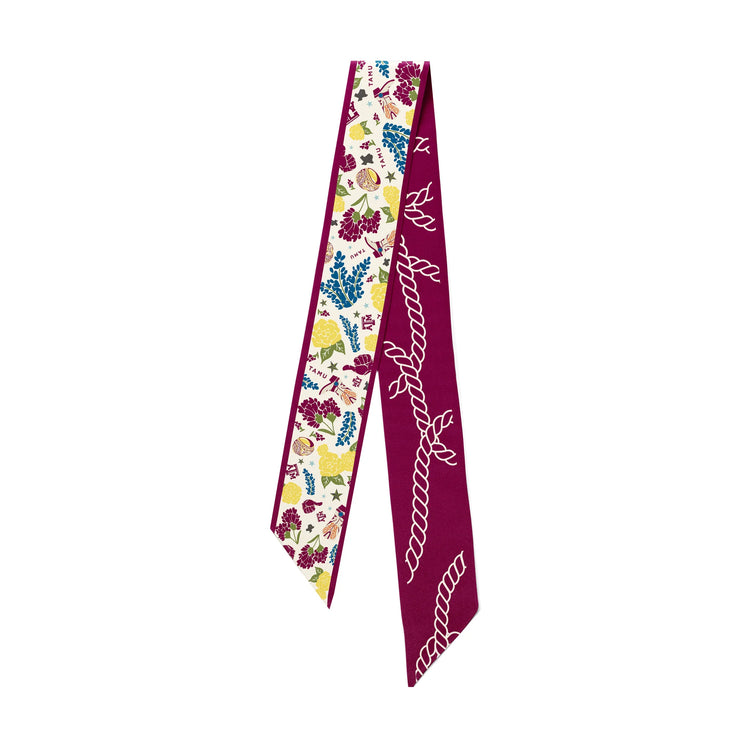 Texas A&M Aggies Twilly Silk Scarf