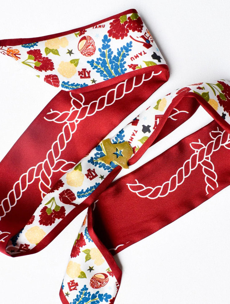 Texas A&M Aggies Twilly Silk Scarf