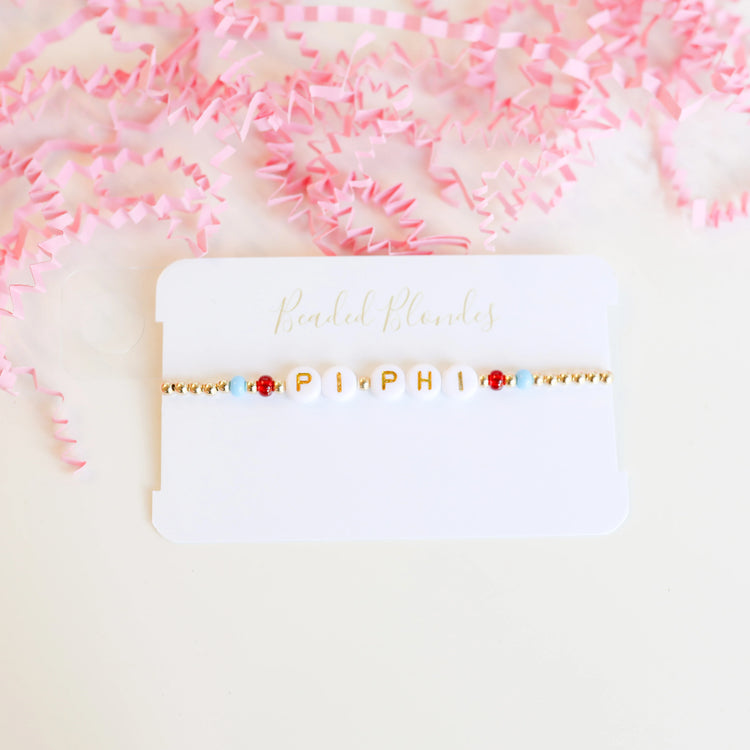 Beaded Blondes Sorority Bracelet