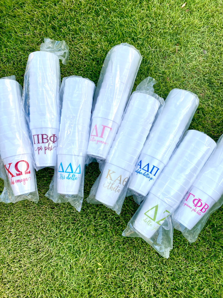Sorority Styrofoam Cups - Sleeve of 10