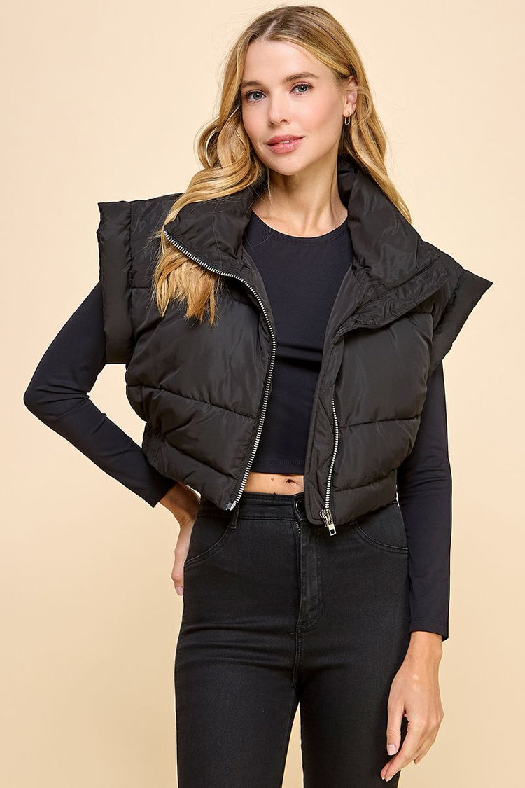 Black Puffer Vest