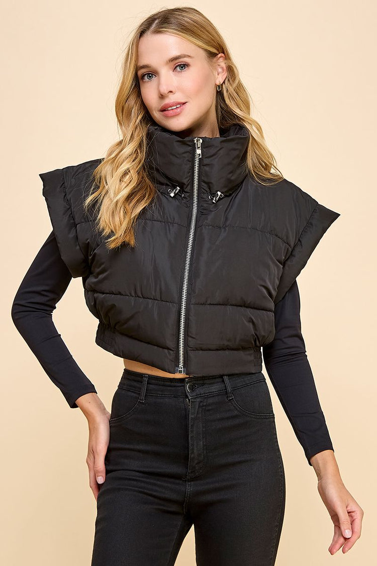 Black Puffer Vest