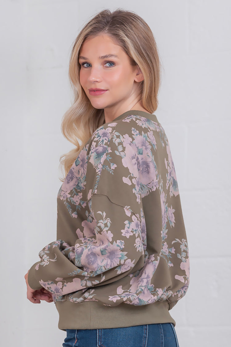 Callie Floral Sweatshirt