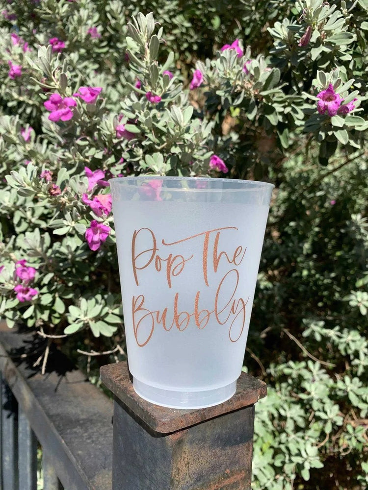 Pop the Bubbly Set of 10 Cups