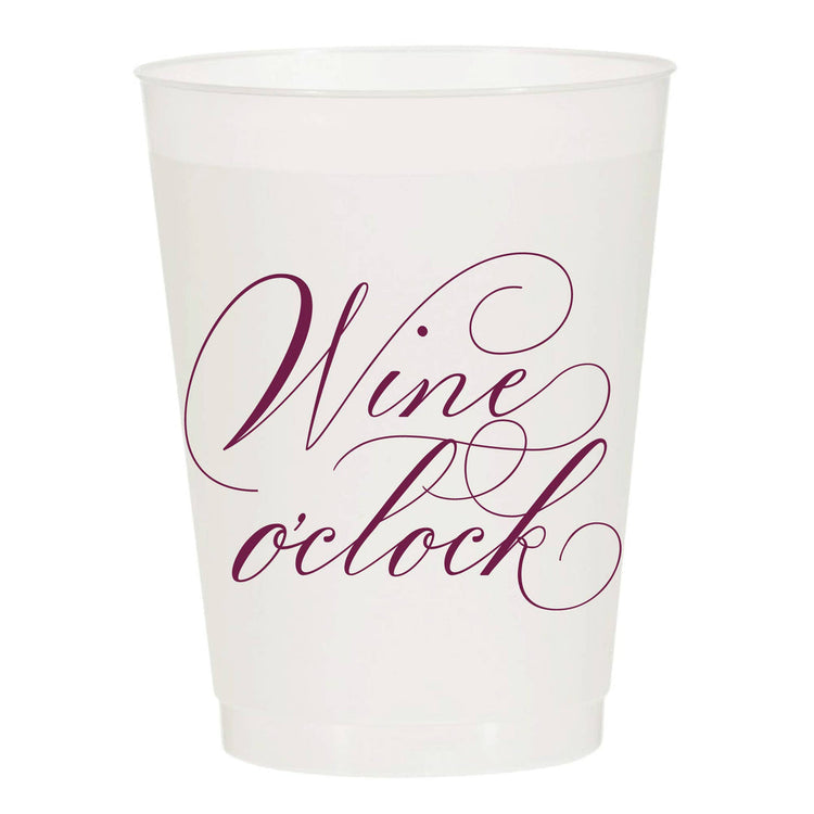 Wine O'Clock Set of 10 Cups