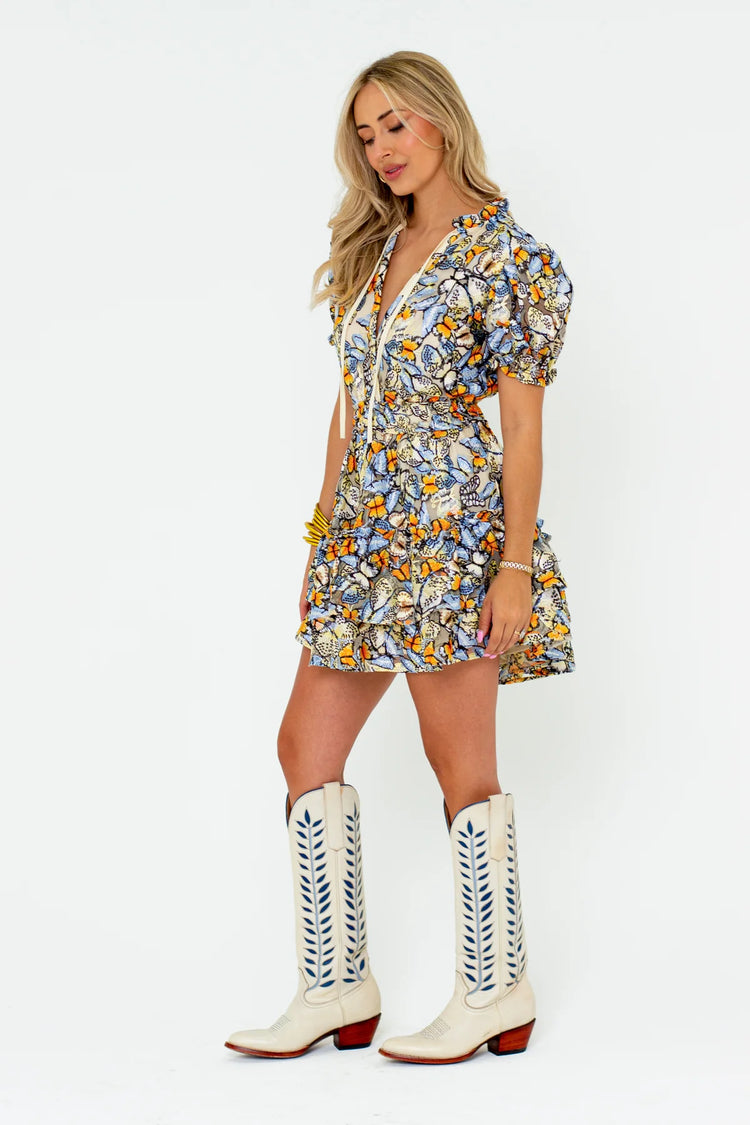 BuddyLove - Clementine Elastic Waist Mini Dress - Meadow