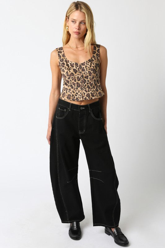 Lexi Leopard Top