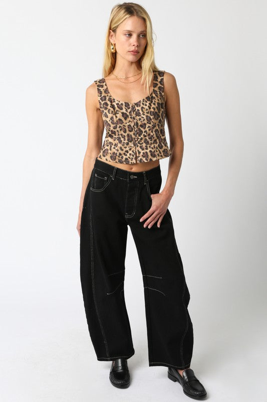 Lexi Leopard Top