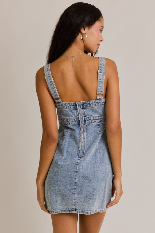 Game Time Denim Mini Dress