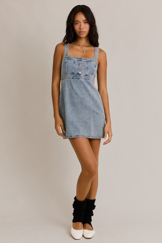 Game Time Denim Mini Dress