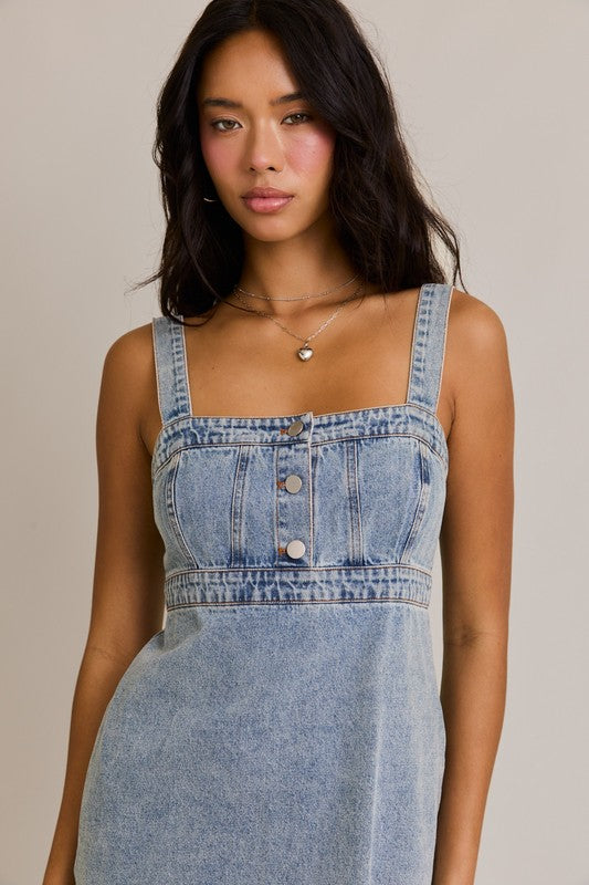 Game Time Denim Mini Dress