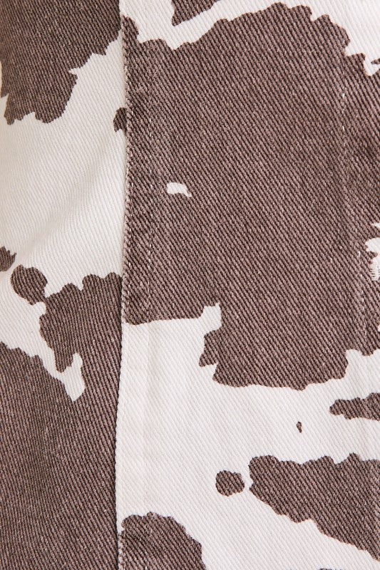 Texas Cow Print Mini Dress