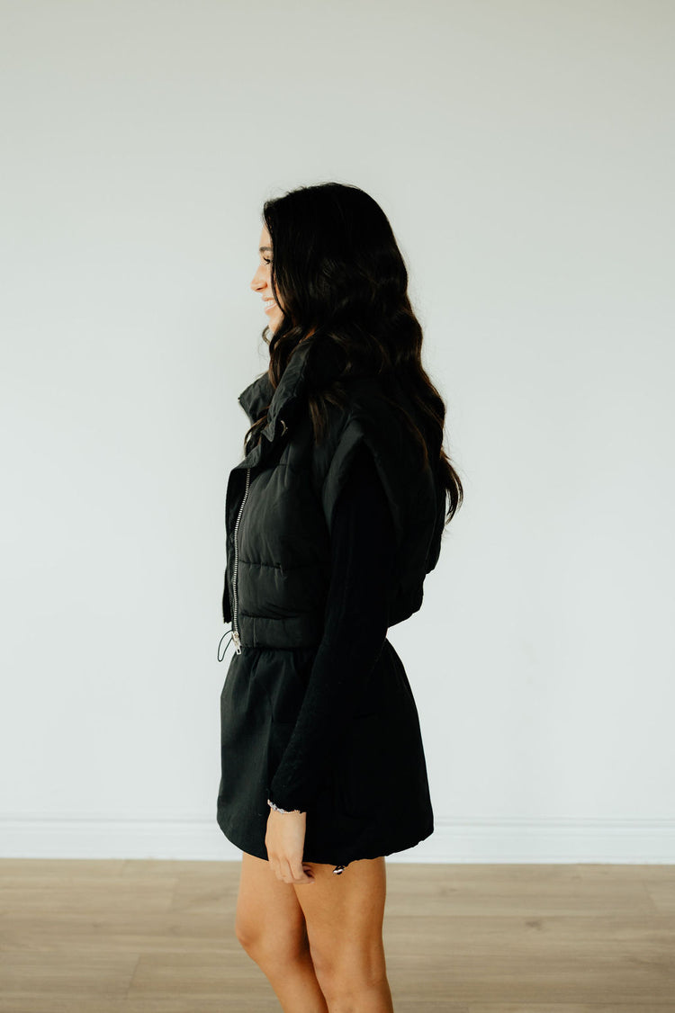 Black Puffer Vest