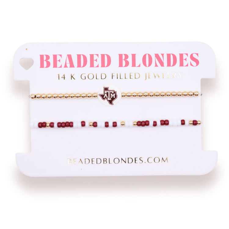 Beaded Blondes Texas A&M Stack