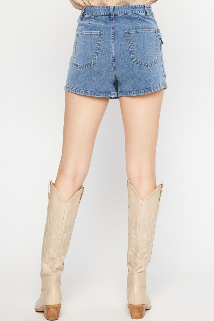 Denim Cargo Skort