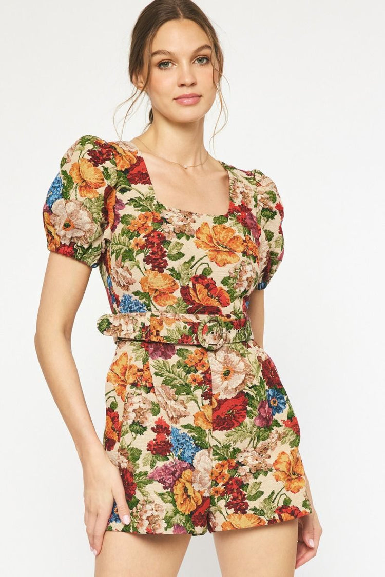 Ashton Floral Tapestry Romper
