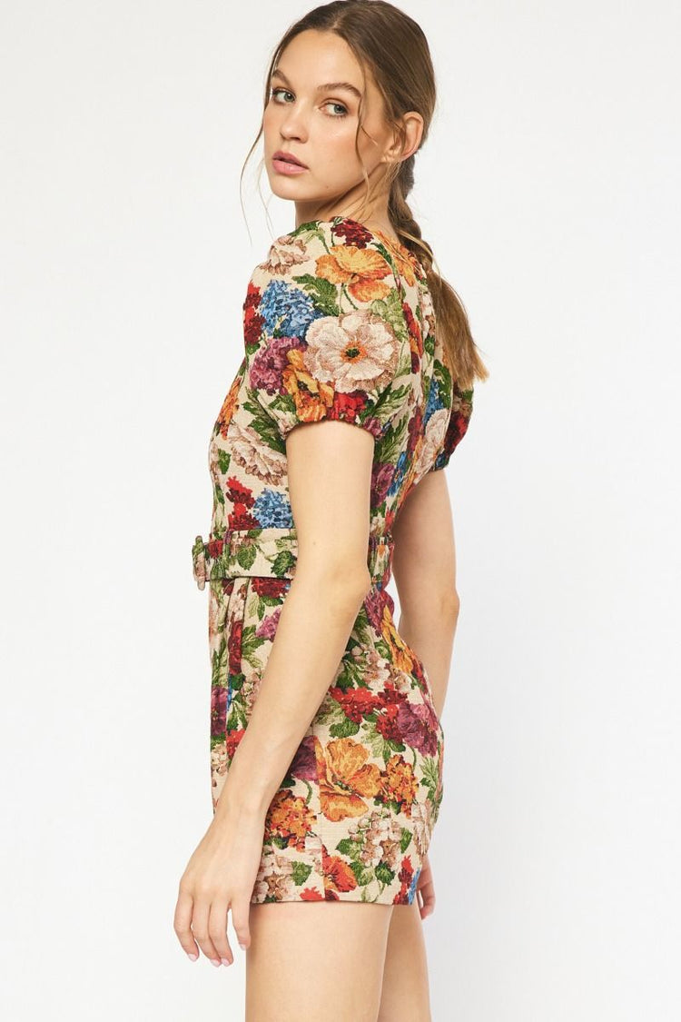 Ashton Floral Tapestry Romper