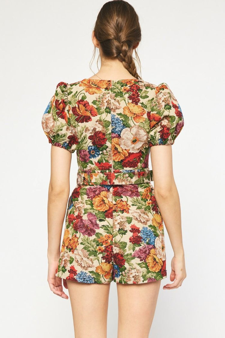 Ashton Floral Tapestry Romper