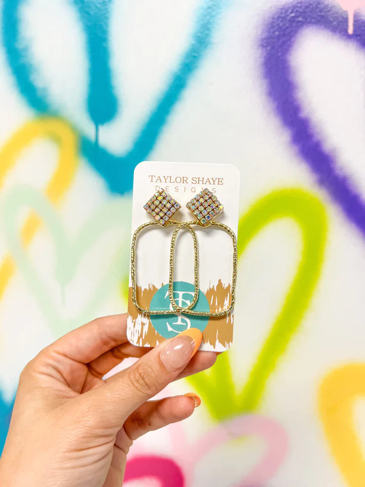 Jessie Rhinestone Hoops