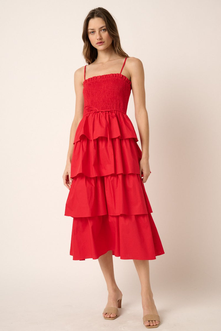 Scarlett Ruffle Midi Dress
