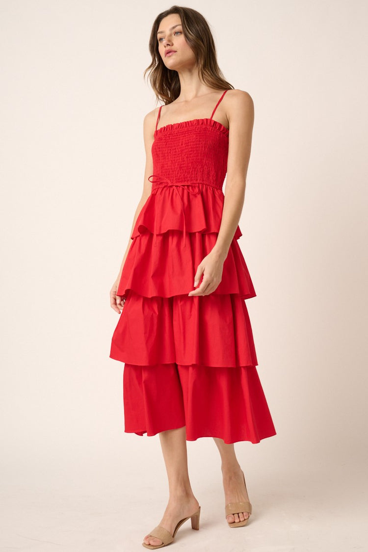 Scarlett Ruffle Midi Dress