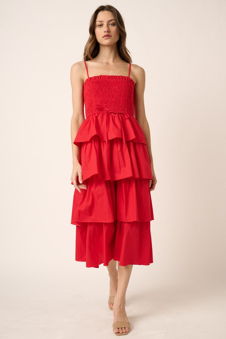 Scarlett Ruffle Midi Dress