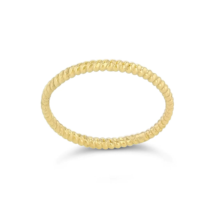 Golden Twist Twilly Scarf Ring