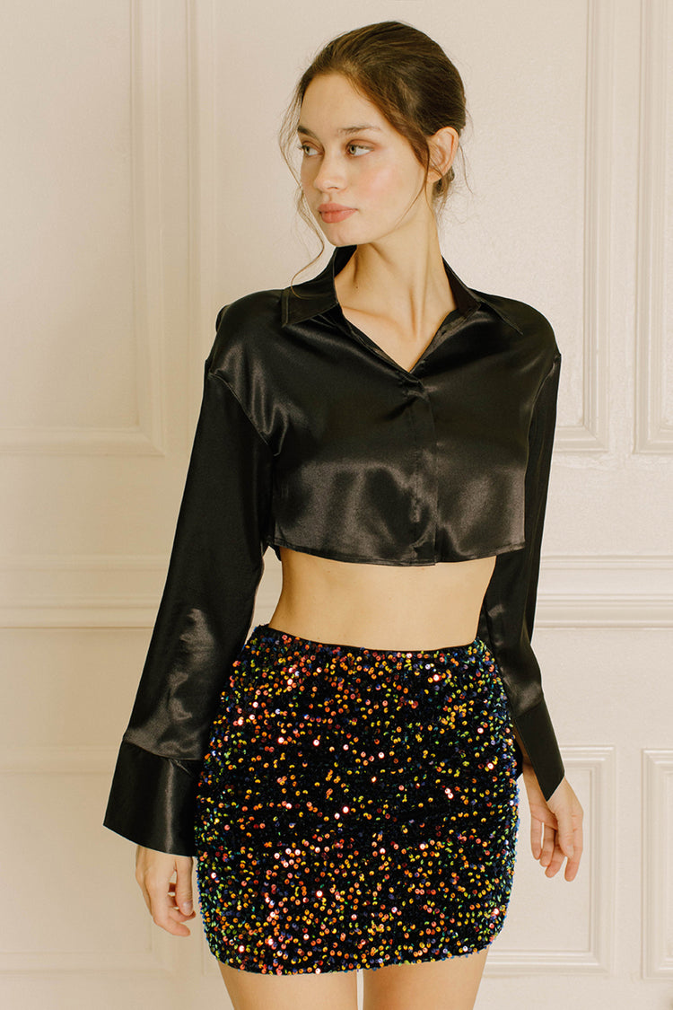 Roxy Sequin Mini Skirt