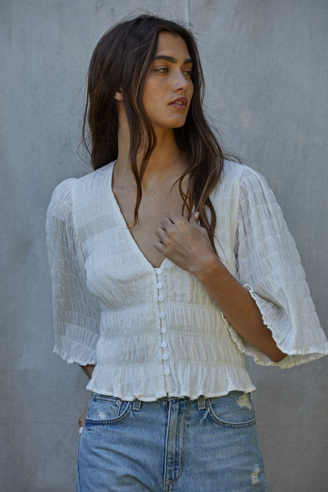 Phoebe White Blouse