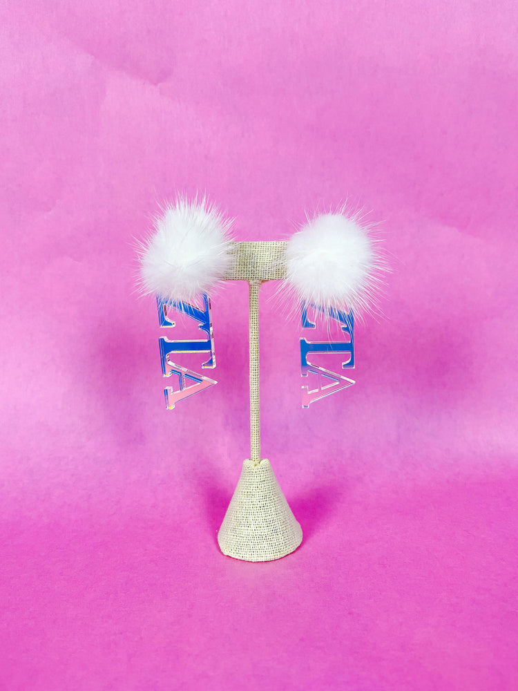 Iridescent Sorority Earrings