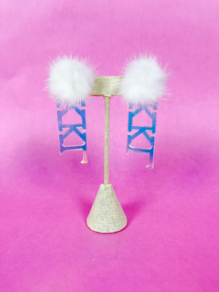 Iridescent Sorority Earrings