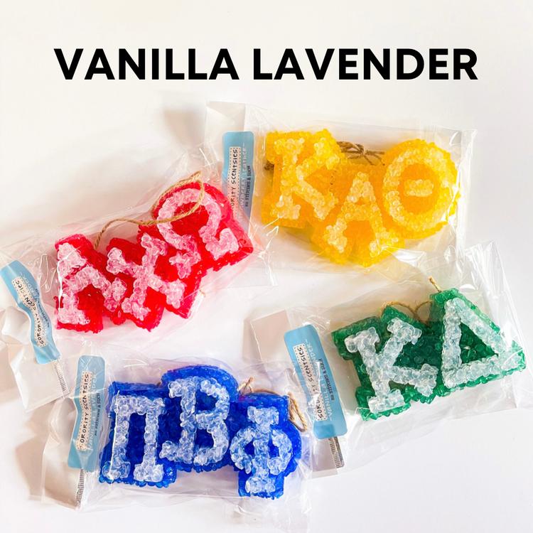 Vanilla Lavender Sorority Car Freshie