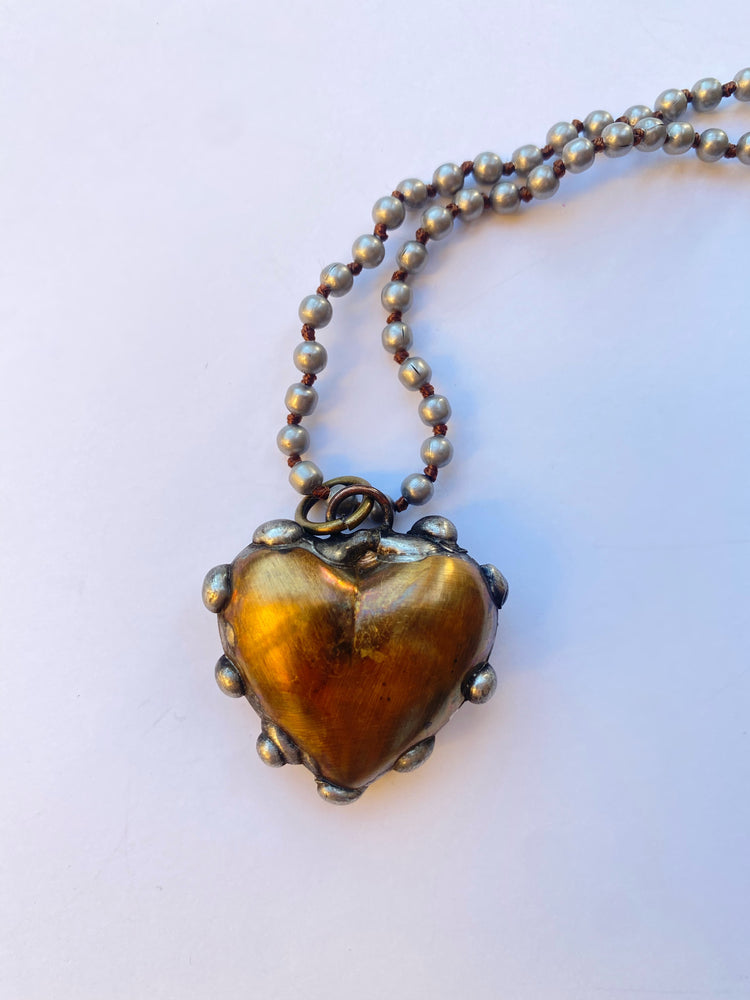 Brass Heart Necklace