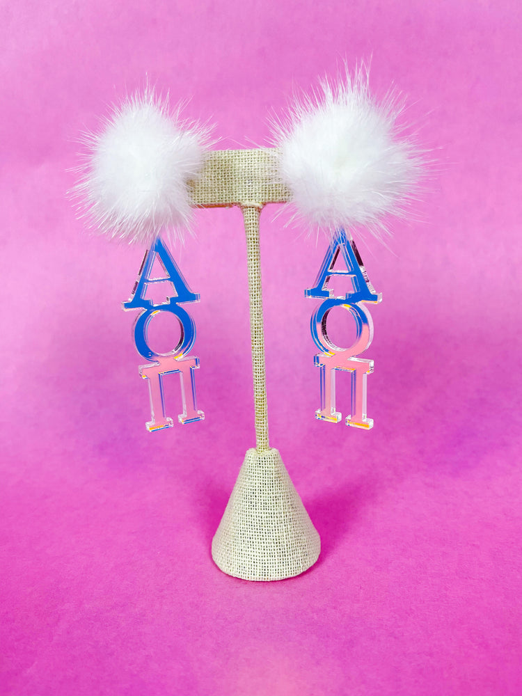Iridescent Sorority Earrings