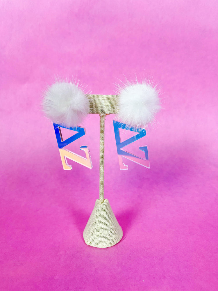Iridescent Sorority Earrings