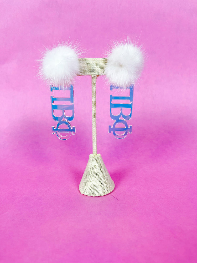 Iridescent Sorority Earrings