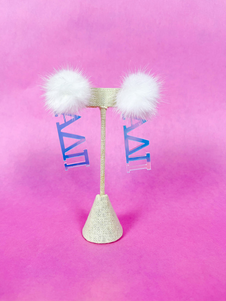 Iridescent Sorority Earrings