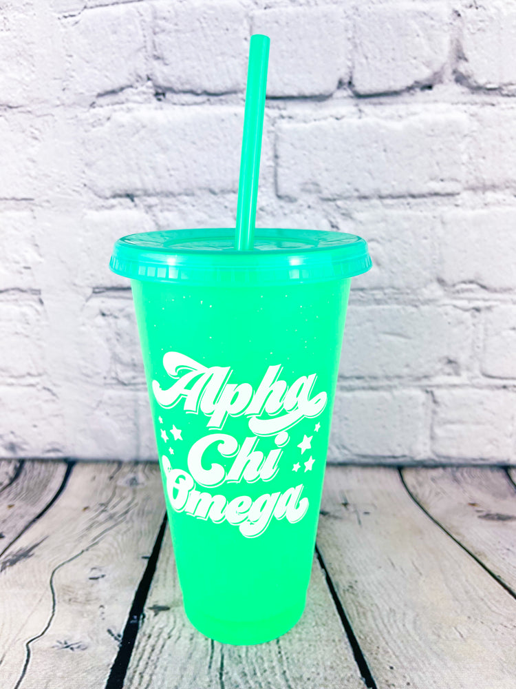 Groovy Greek Color Changing Cup