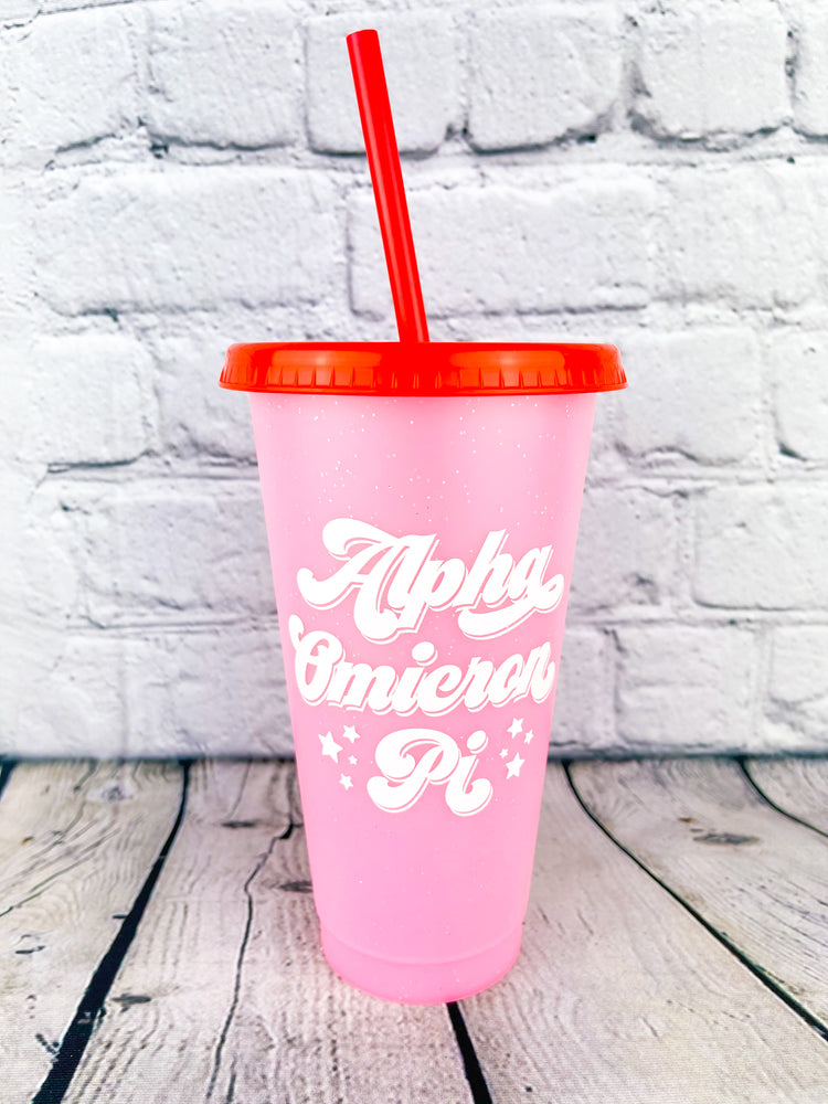 Groovy Greek Color Changing Cup
