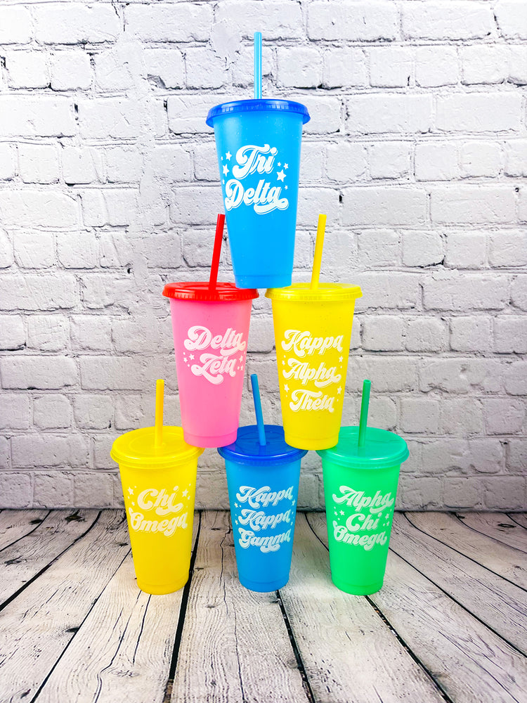 Groovy Greek Color Changing Cup