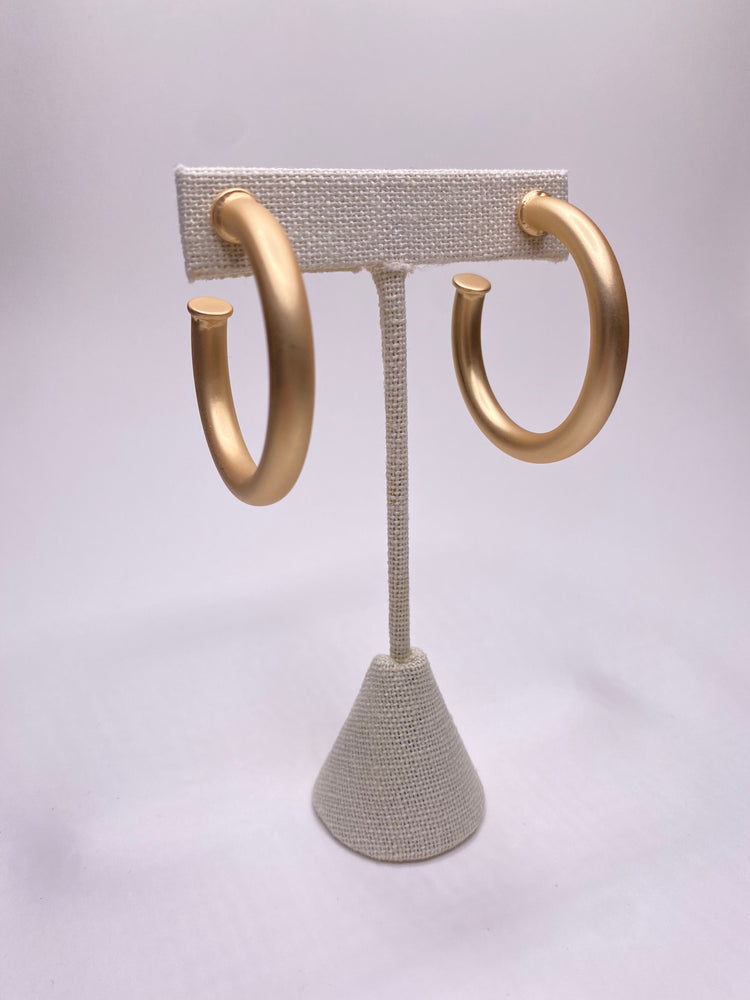 Gold Tube Hoops