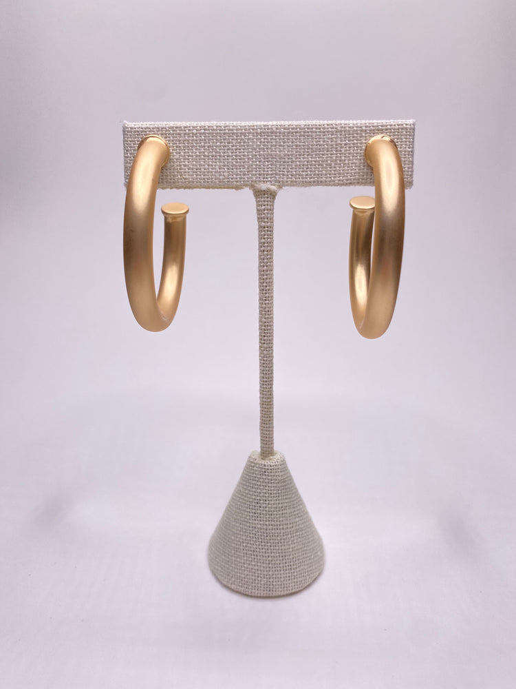 Gold Tube Hoops