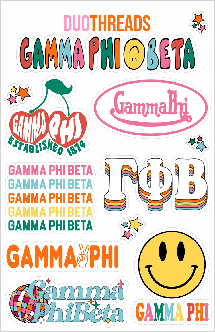 Sorority Sticker Sheet
