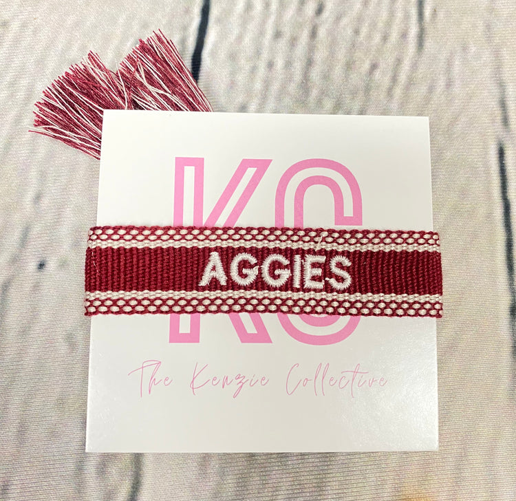 Aggies Tassel Bracelet