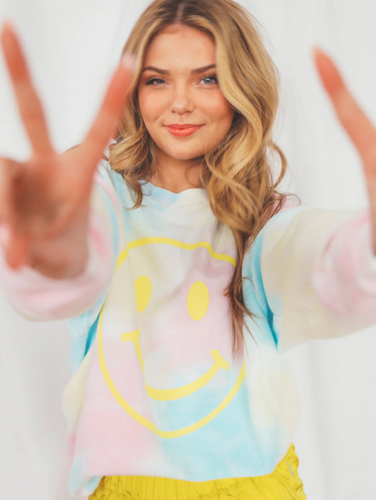 All Smiles Corded Sweatshirt