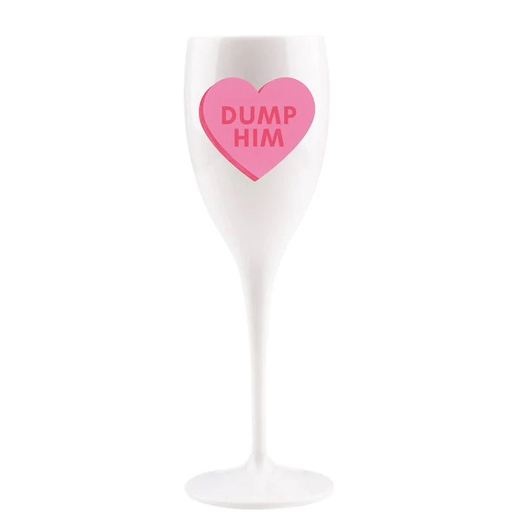 Dump Him Champagne Flute