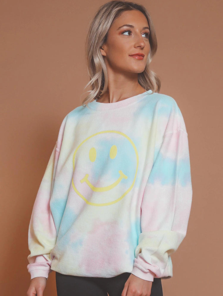 All Smiles Corded Sweatshirt