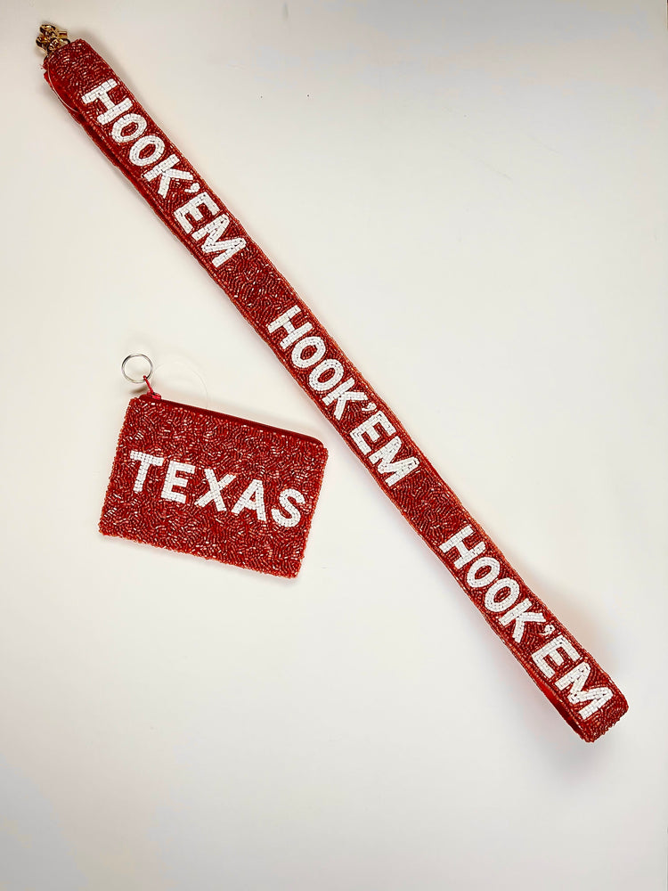 Texas Beaded Coin Purse